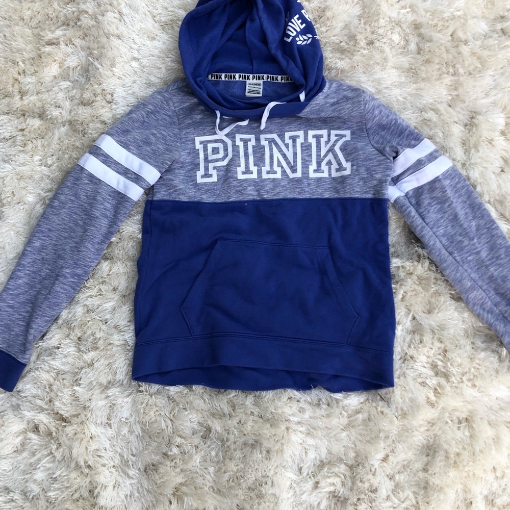 PINK periwinkle sweatshirt.